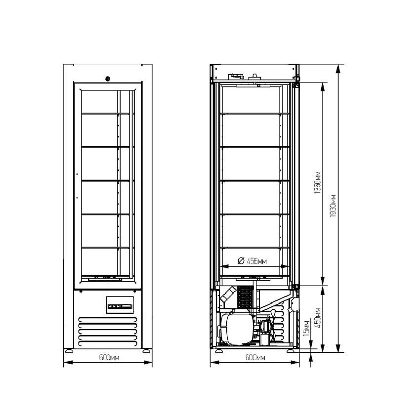 Шкаф холодильный Veneto RS-0,4