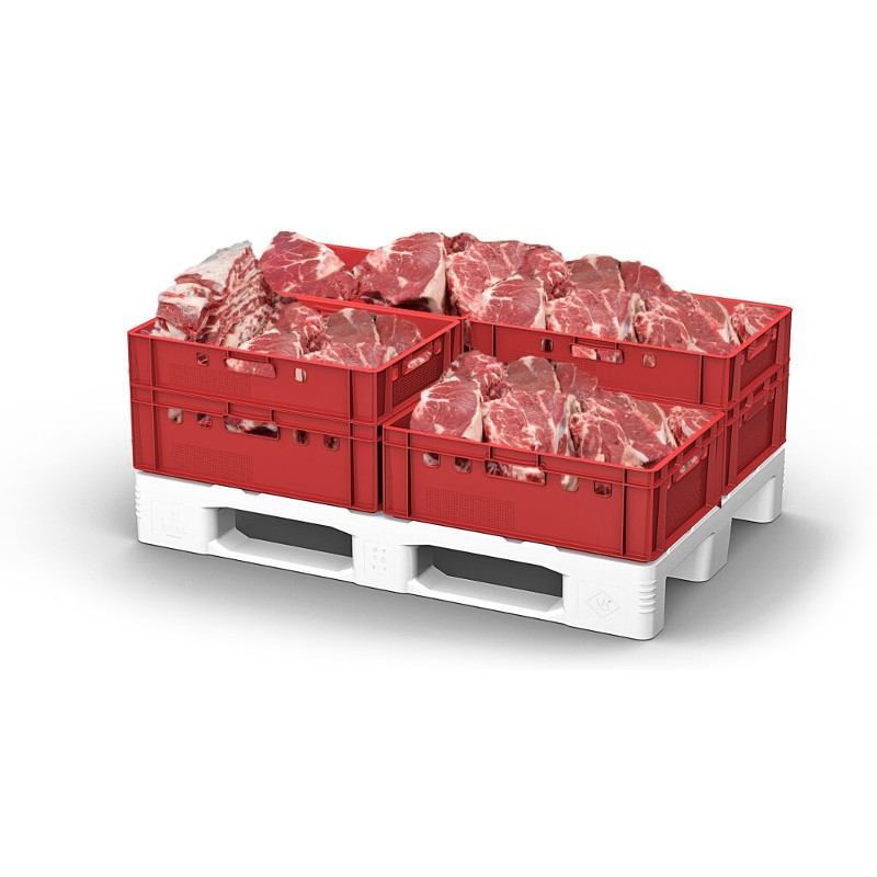 Ящик для мяса Plast Е1 глубокой заморозки 600x400x120