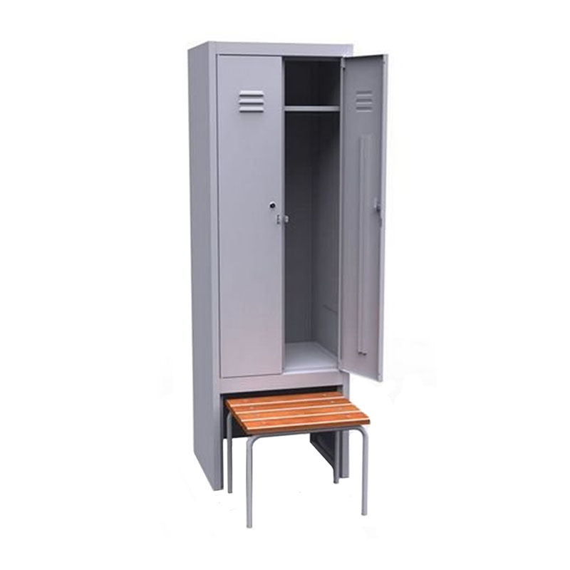 Шкаф для одежды 700х500х1850 мм с нишей для скамейки