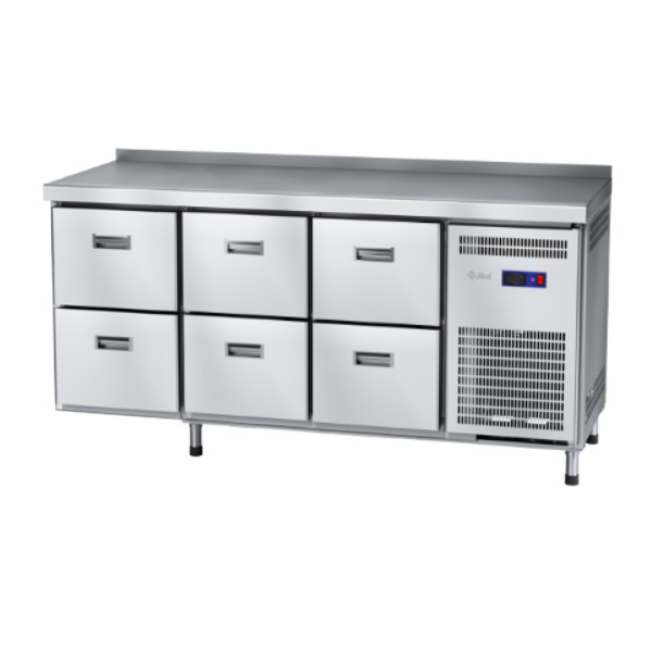 Стол холодильный Abat СХС-60-02 (ящики 1/2, ящики 1/2, ящики 1/2)