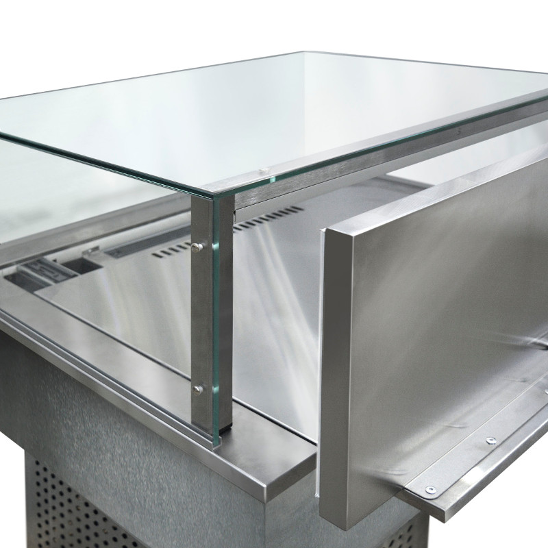 картинка Встраиваемая горизонтальная кондитерская холодильная витрина FINIST GLASSIER SLIDE GS-12/65/3