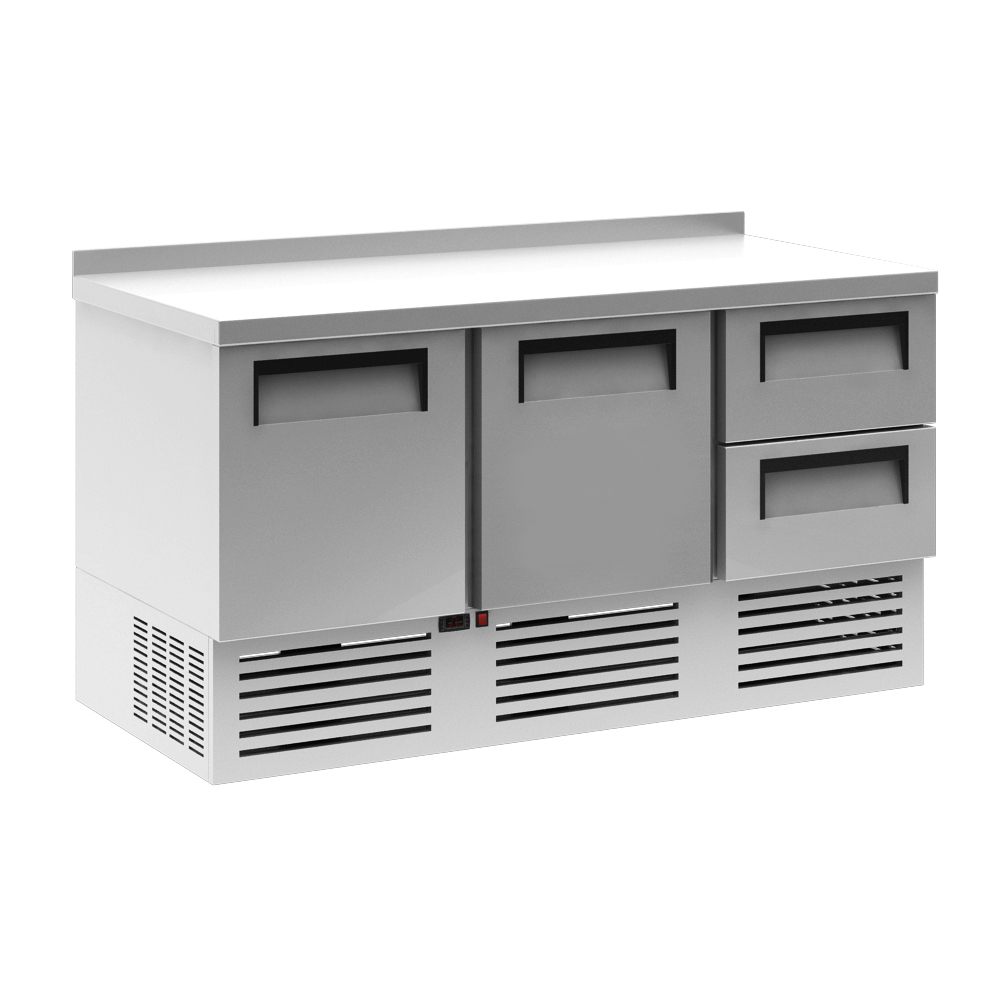Холодильный стол T70 M3GN-2 9006/9005 (Полюс) 2 двери 2 ящика