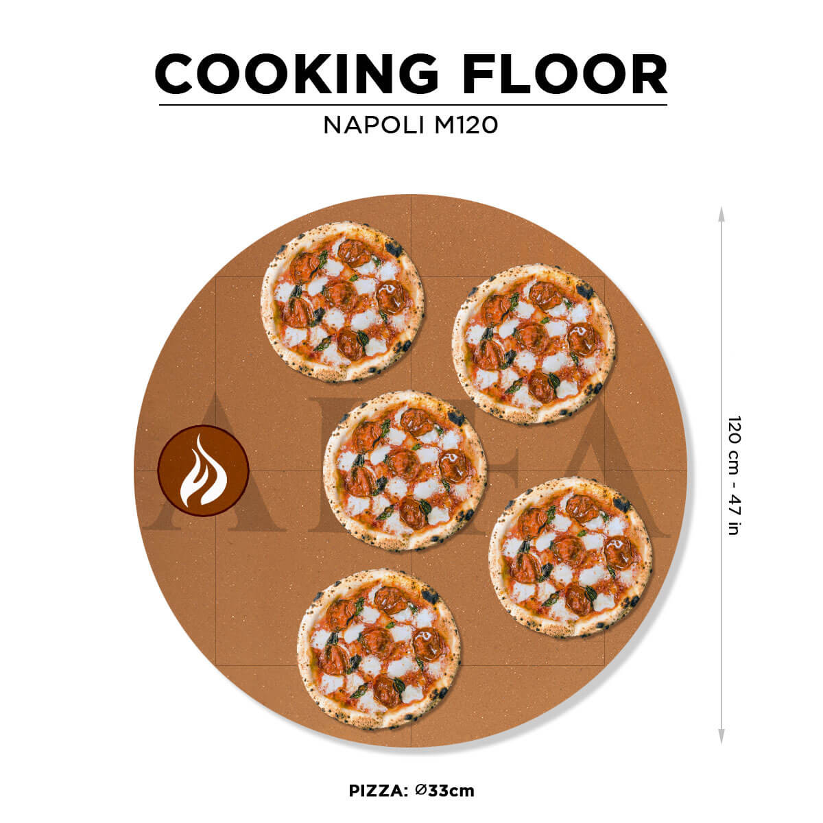 картинка Печь для пиццы дровяная Alfa Pizza Napoli M120