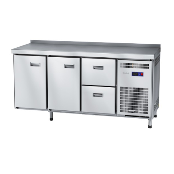 Стол холодильный Abat СХН-60-02 (2 двери, ящики 1/2)