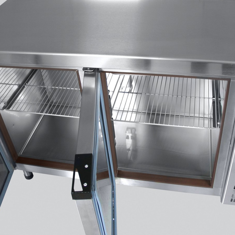 Стол холодильный Abat СХС-70-01-СО (2 двери-стекло) охлаждаемая столешница