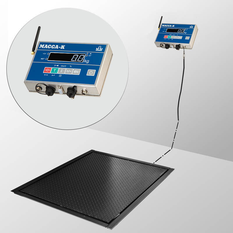Весы врезные Масса-К 4D-PМF-12/10-1000-AB(RUEW) с интерфейсами RS, USB, Ethernet, WiFi
