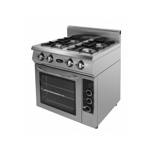 картинка Плита Grill Master 4-х горелочная газовая Ф4ПДГ/800 комбинированная духовка