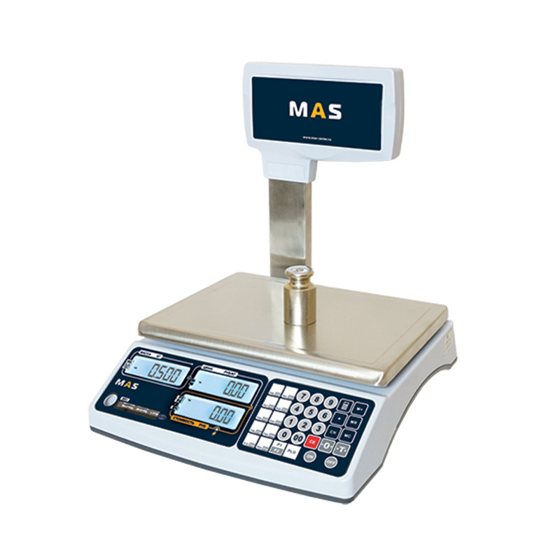 картинка Весы электронные торговые со стойкой MAS MR1-15P
