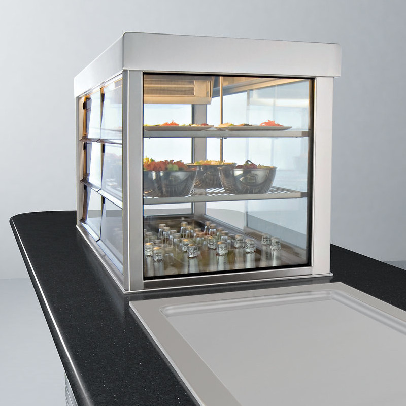 картинка Витрина холодильная на охлаждаемой ванне EMAINOX IVTRV3 8046057 встраиваемая
