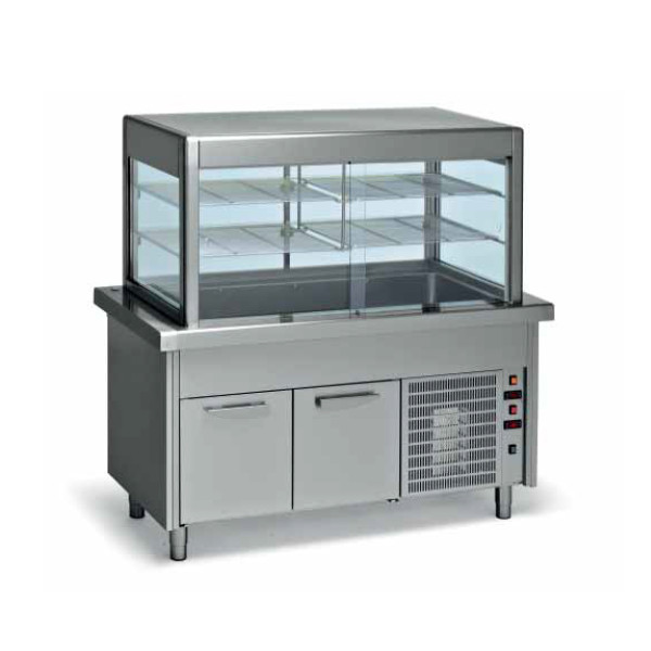 Витрина холодильная EMAINOX 8VTRPVR15 8045054 с охлаждаемой поверхностью на холод.шкафу