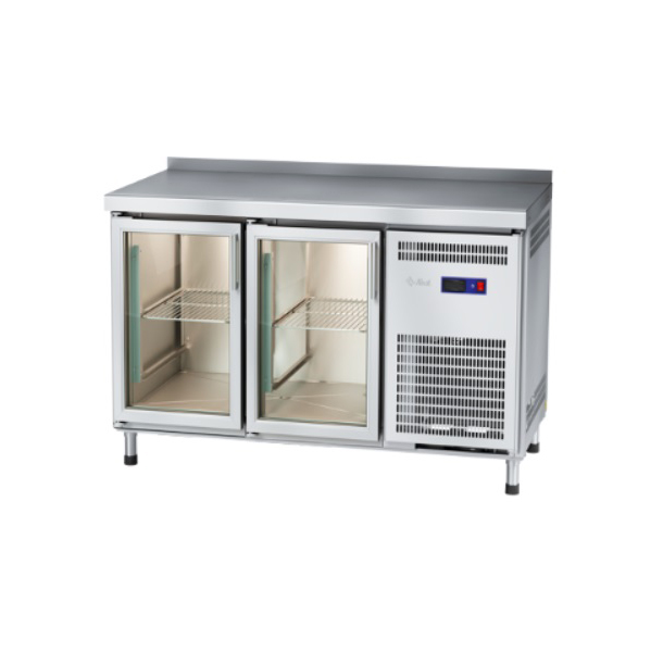 картинка Стол холодильный Abat СХС-70-01-СО (2 двери-стекло) охлаждаемая столешница