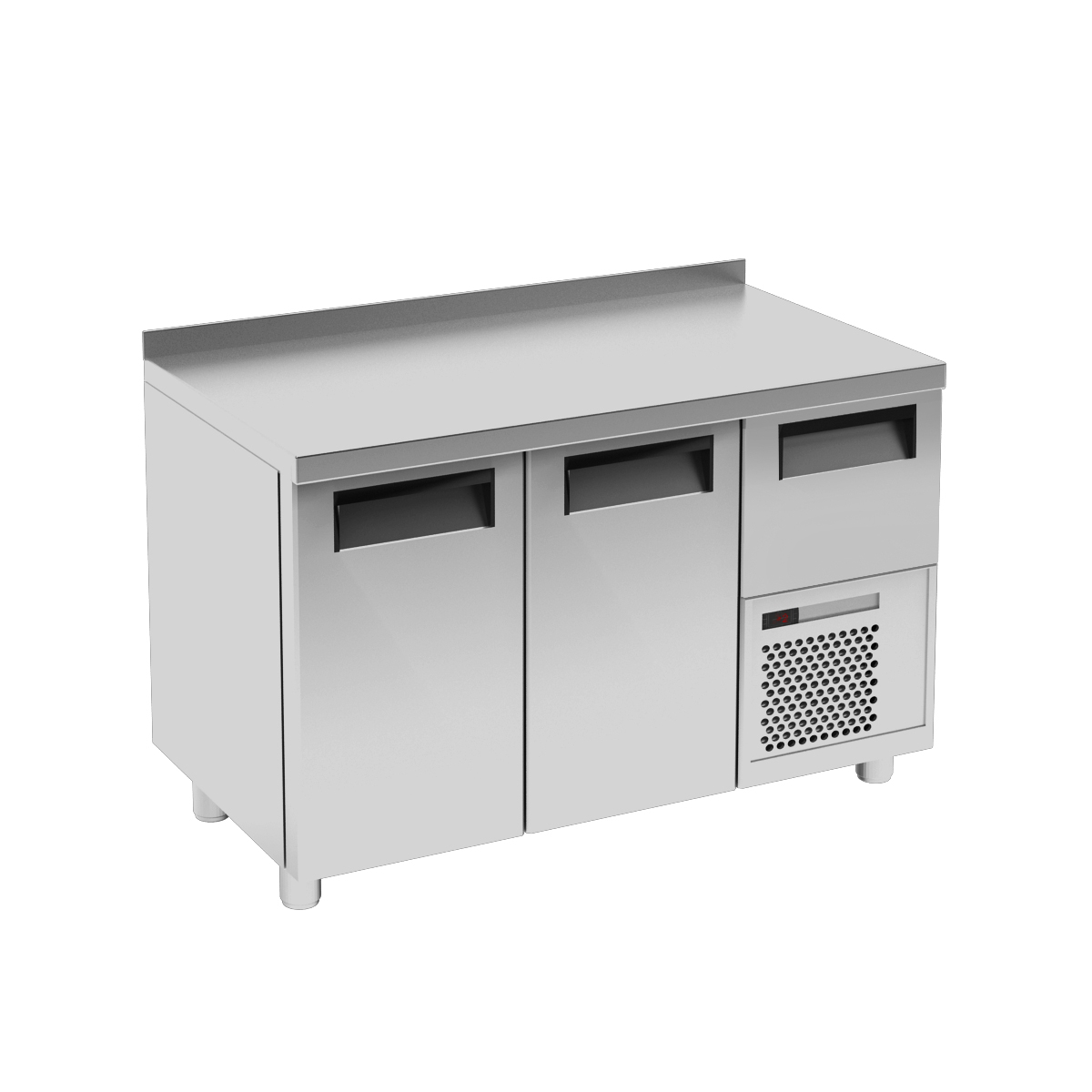 картинка Холодильный барный стол T57 M2-1 9006/9005 (BAR-250 Carboma)