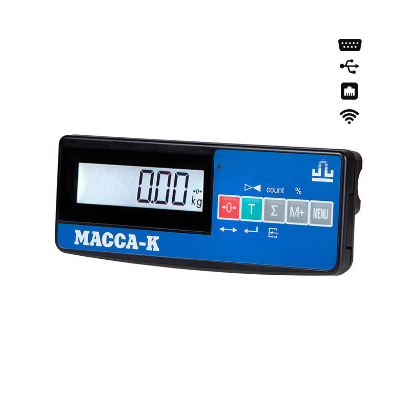 Весы врезные Масса-К 4D-PМF-12/10-1500-A(RUEW) с интерфейсами RS, USB, Ethernet, WiFi