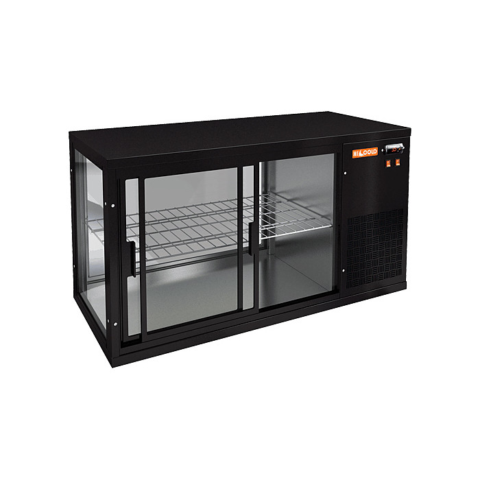Настольная холодильная витрина HICOLD VRL 1300 R Bronze / Beige / Brown / Black