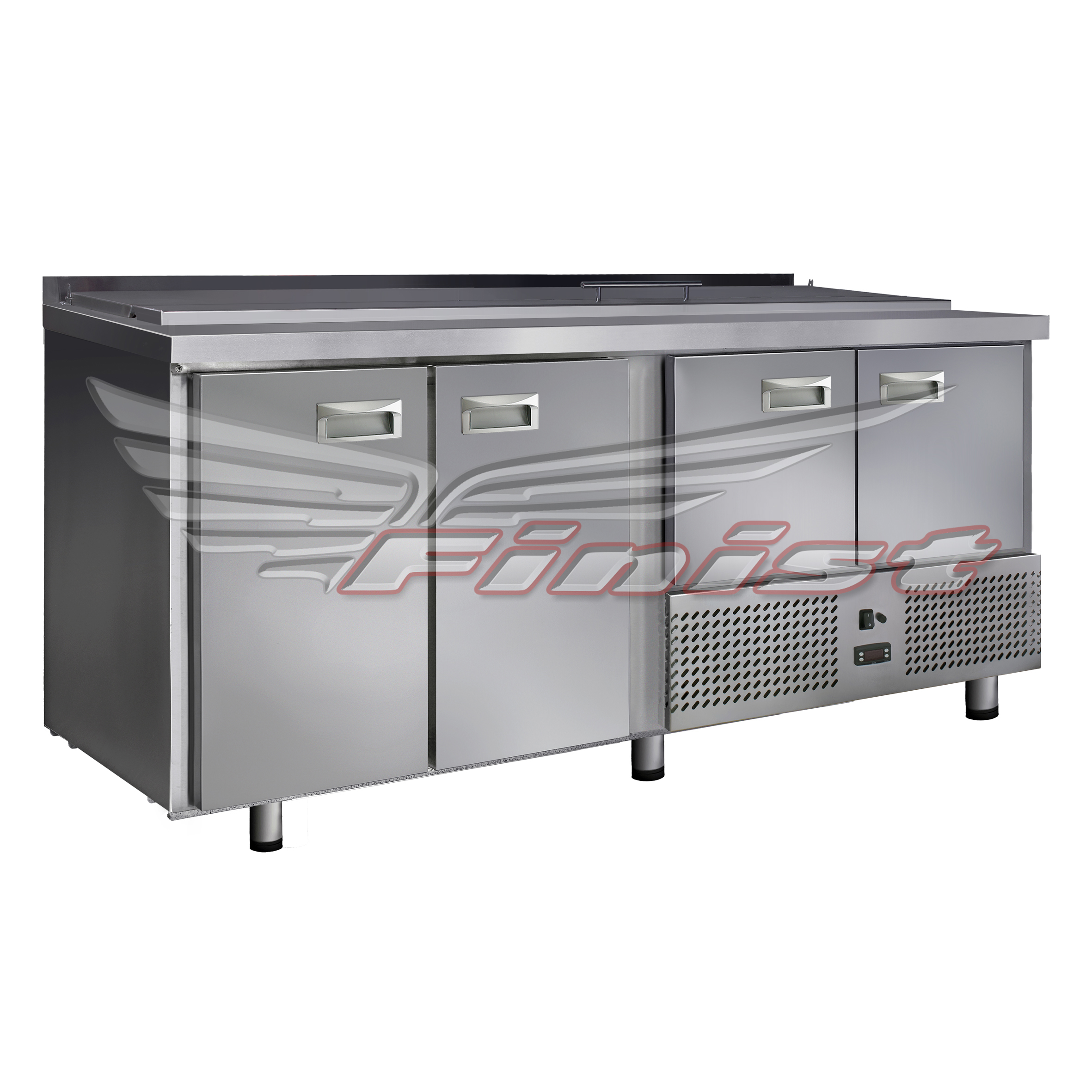 Стол холодильный для салатов Finist СХСнс-700-4 нижний агрегат 1900х700x850 мм