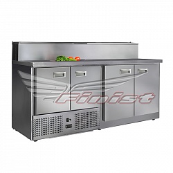 картинка Стол холодильный для пиццы Finist СХСнпц-700-4 нижний агрегат 1900х700х850 мм