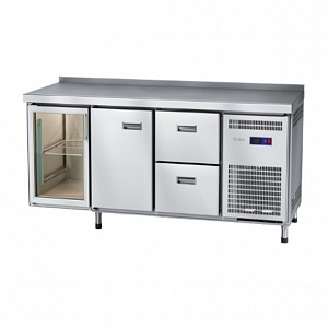картинка Стол холодильный Abat СХС-60-02 (дверь-стекло, дверь, ящики 1/2)