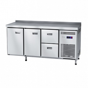 картинка Стол холодильный Abat СХН-60-02 (2 двери, ящики 1/2)