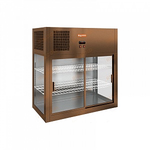 картинка Настольная пристенная холодильная витрина HICOLD VRH 990 Bronze / Beige / Brown / Black